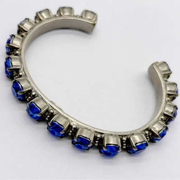Sorrelli Riveting Romance Blue Crystal Cuff Bracelet